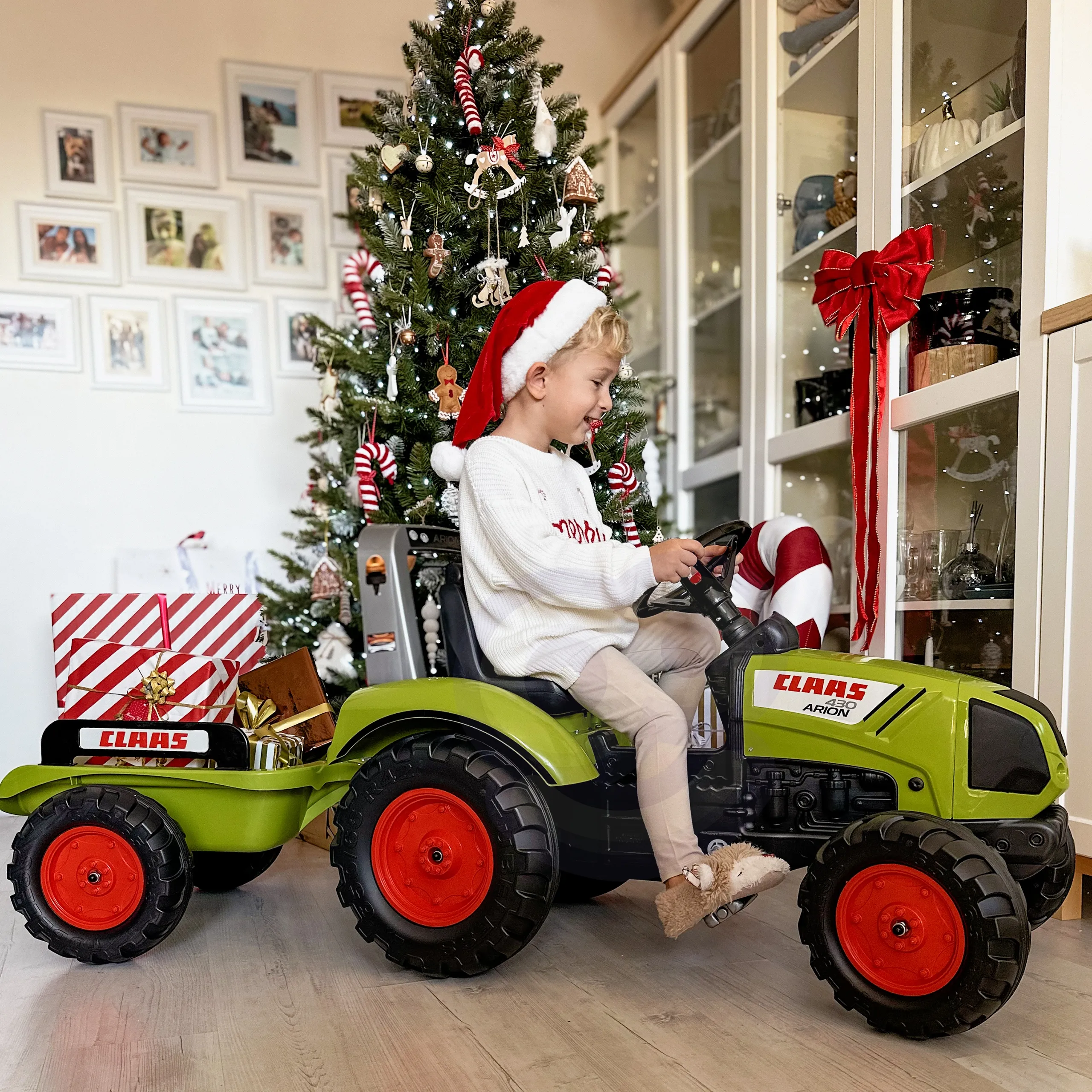 falk claas veliki traktor na pedale s prikolicom 3+ - slika 10