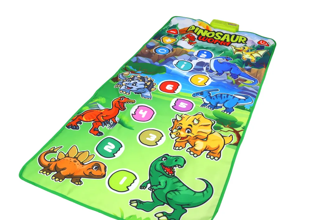 obrazovna interaktivna podloga za ples dinosauri zelena - slika 3