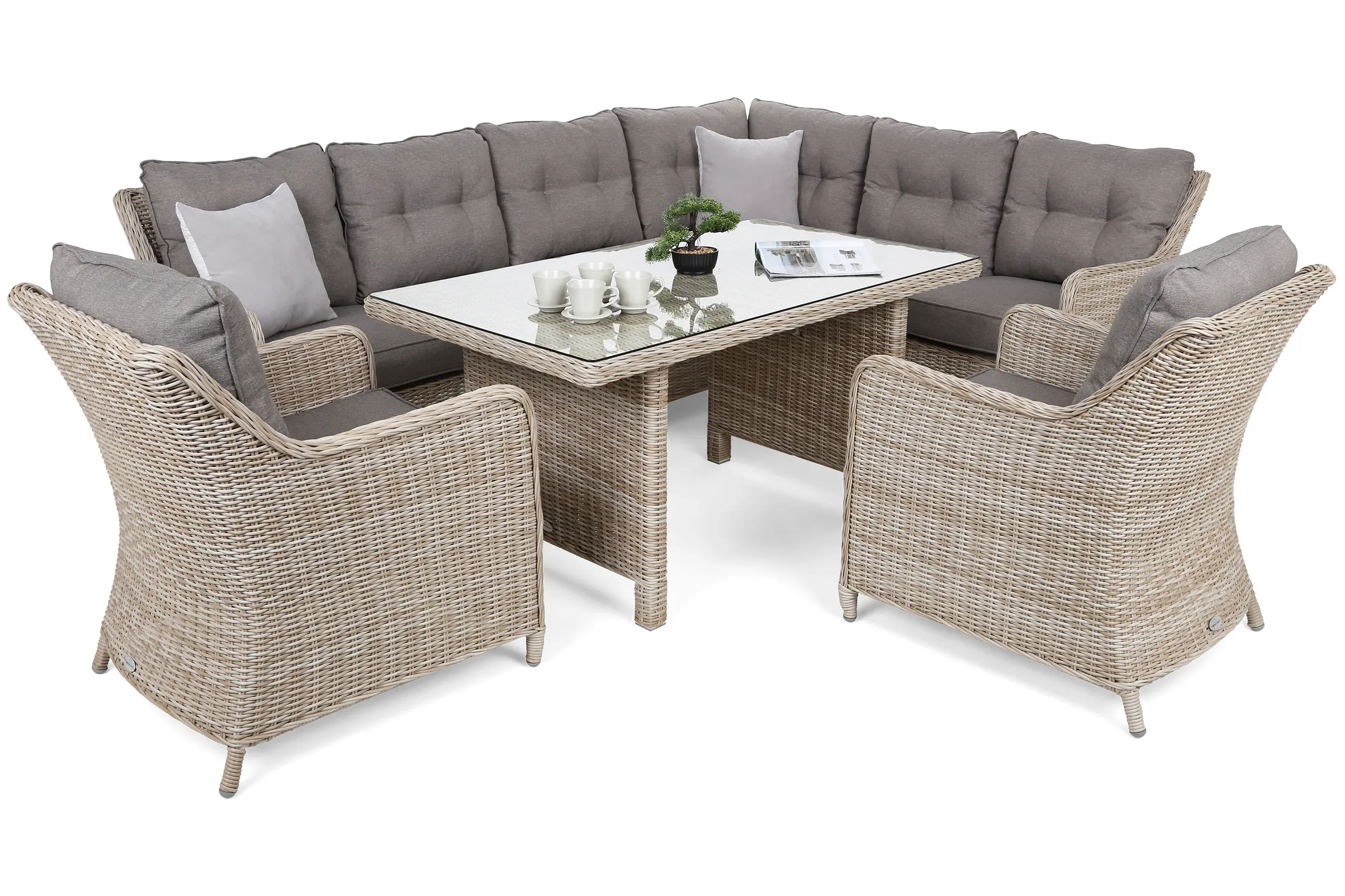 Desni kutni set California Beige / Beige Melange - Pribislavec