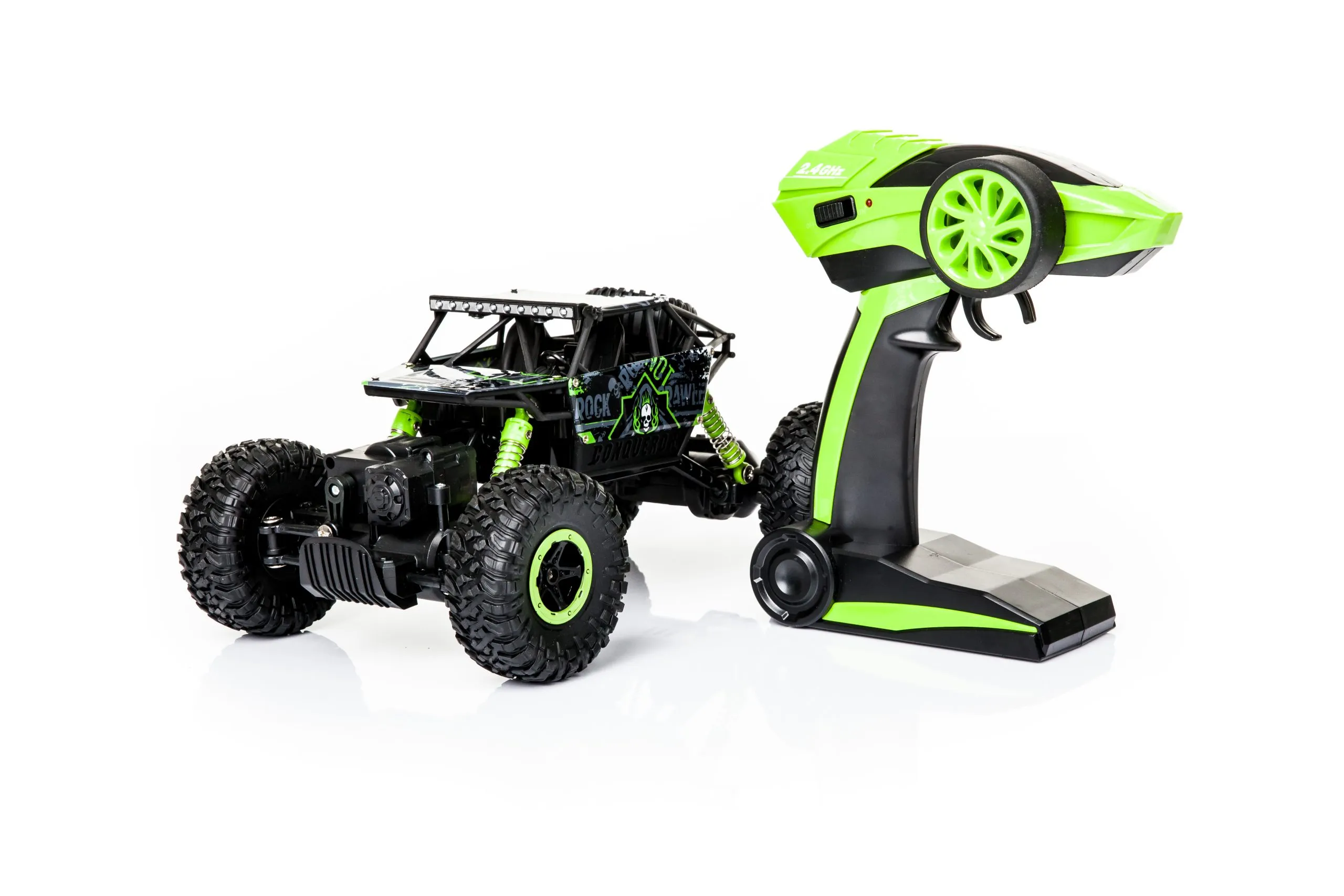 rock crawler auto na daljinsko upravljanje 1:18 crno-zeleni - slika 5