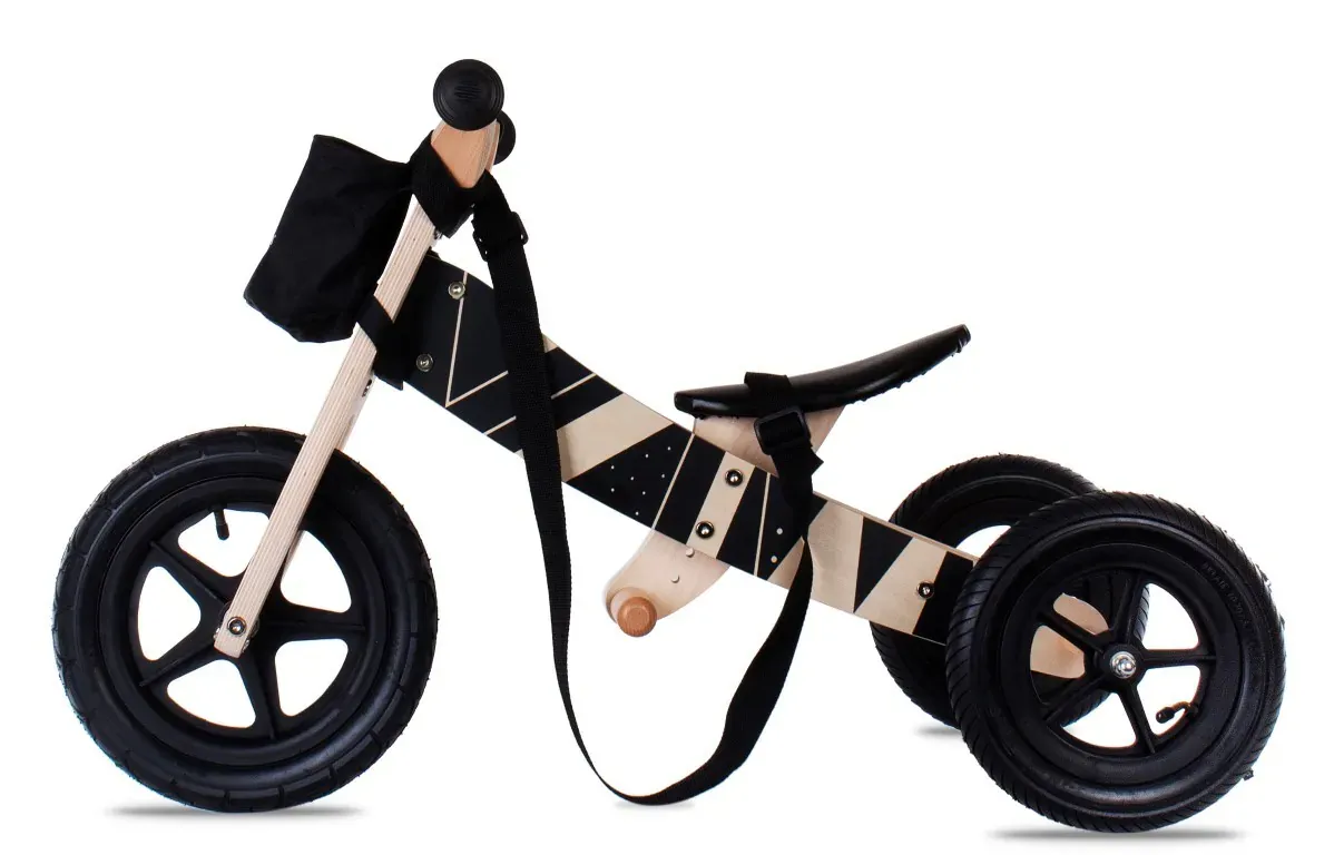 dječji tricikl 2u1 twist plus samoa black edition - slika 2