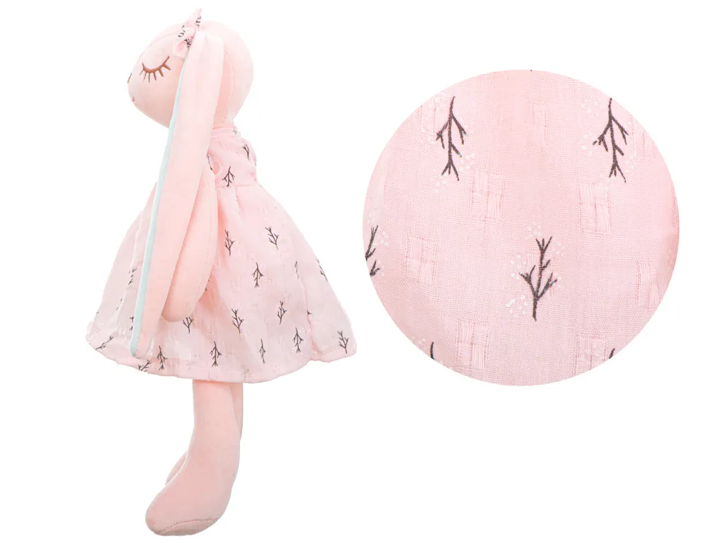 plišani zeko roza 35 cm - slika 3