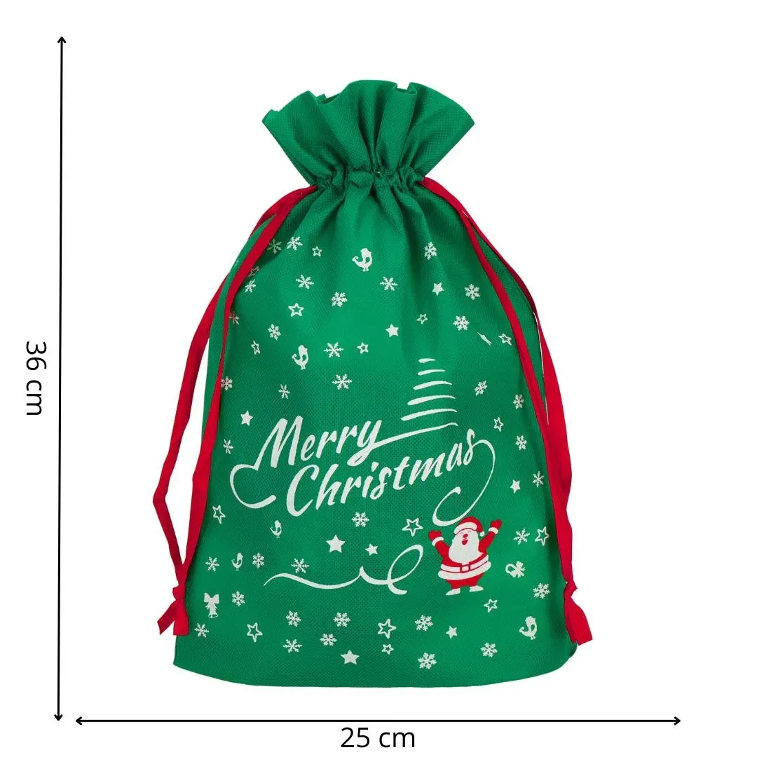 springos dekorativna torba za poklone, zelena - slika 2