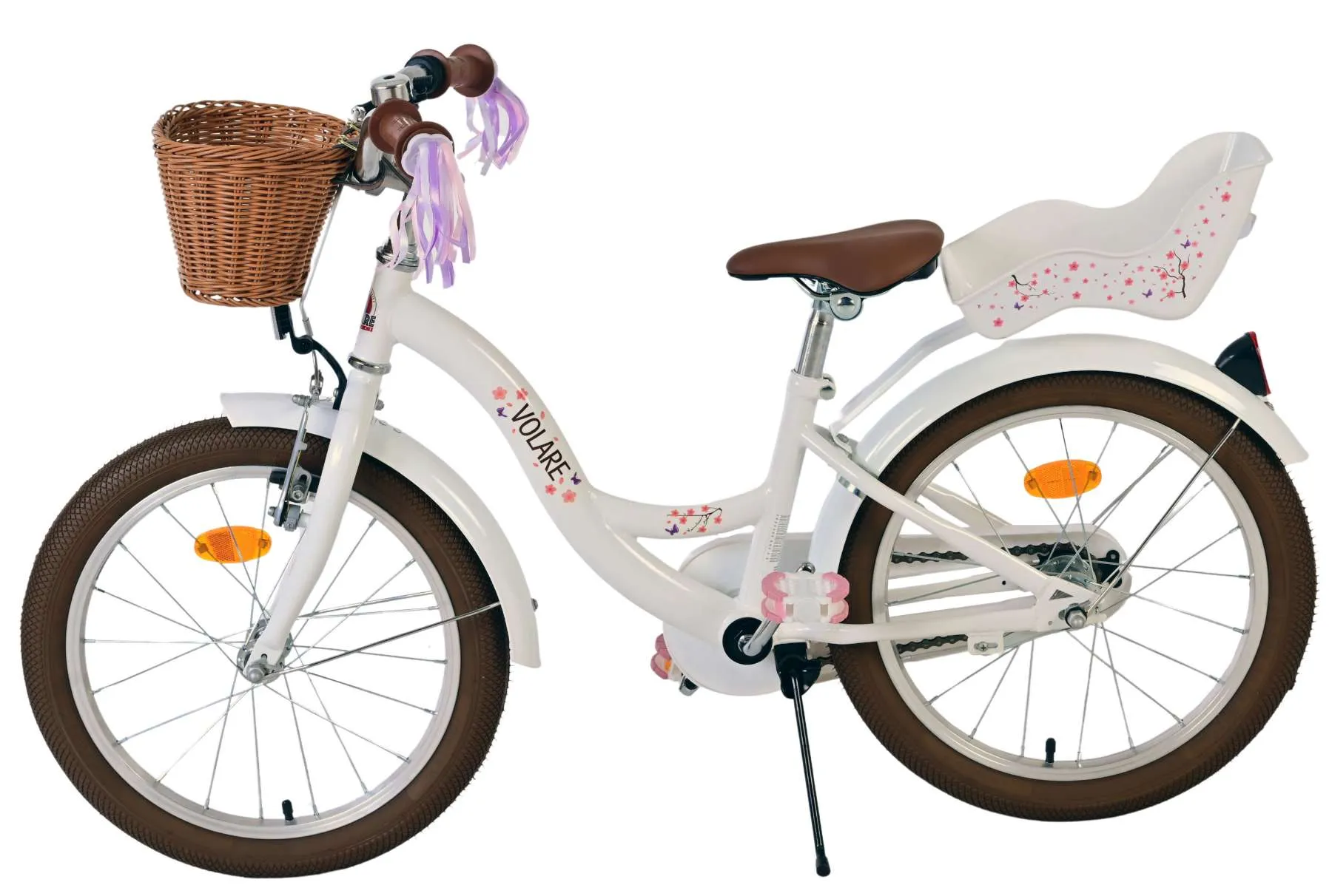 volare dječji bicikl blossom 18″ bijele boje - slika 9