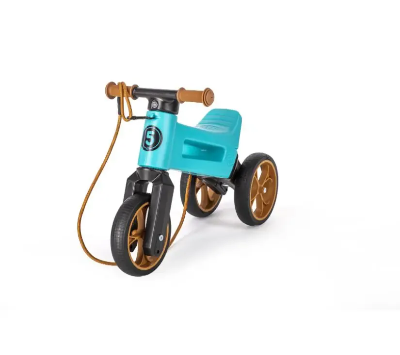 funny wheels tricikl super sport 2u1 tirkizni - slika 2