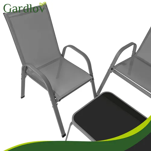 gardlov garnitura balkonskog namještaja - siva - slika 7
