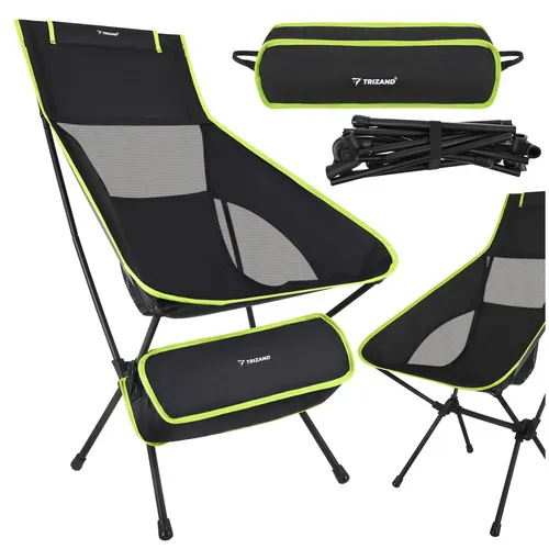 trizand ribarska stolica 41x52x86cm crna trizand - slika 7