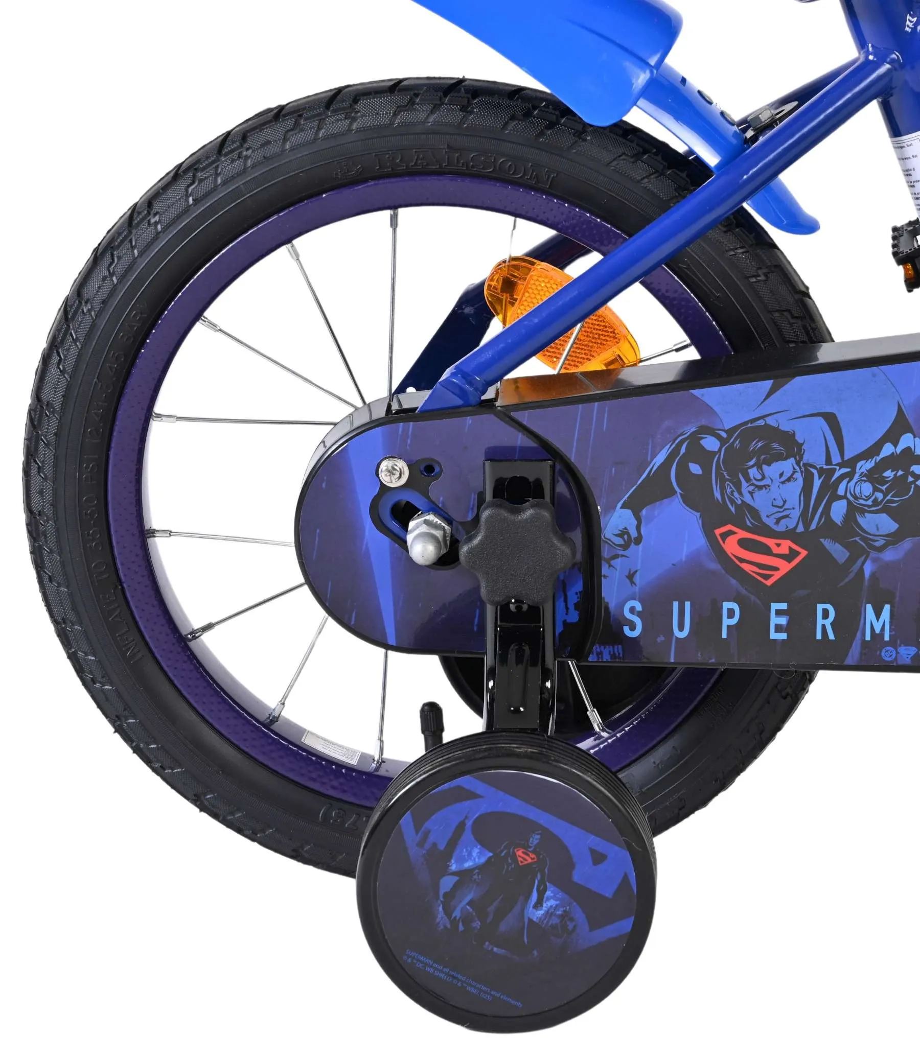 volare dječji bicikl superman 14″ plave boje - slika 3