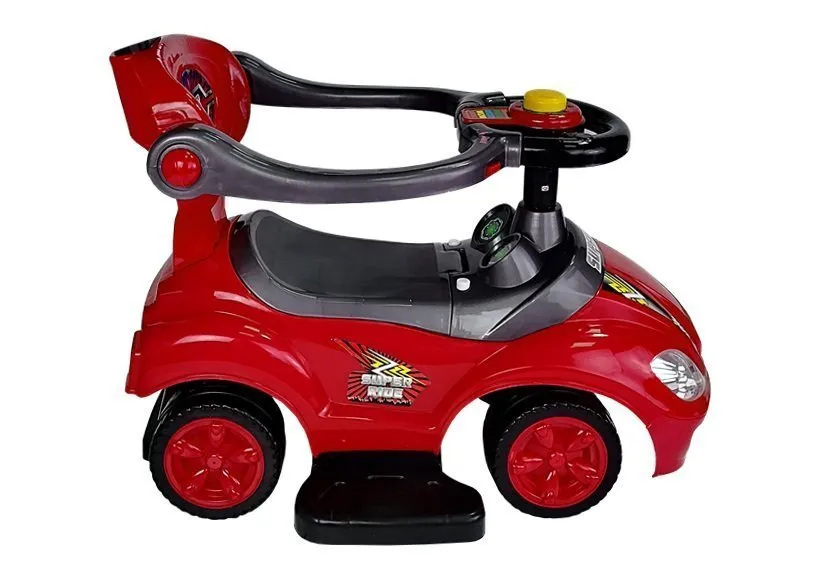 crveni 3u1 mega car za vožnju - slika 8