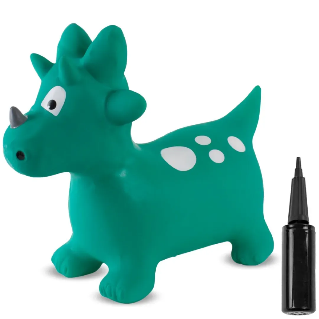 dinosaur za skakanje 60cm zeleni - slika 2