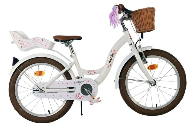 volare dječji bicikl blossom 18″ bijele boje - slika 2