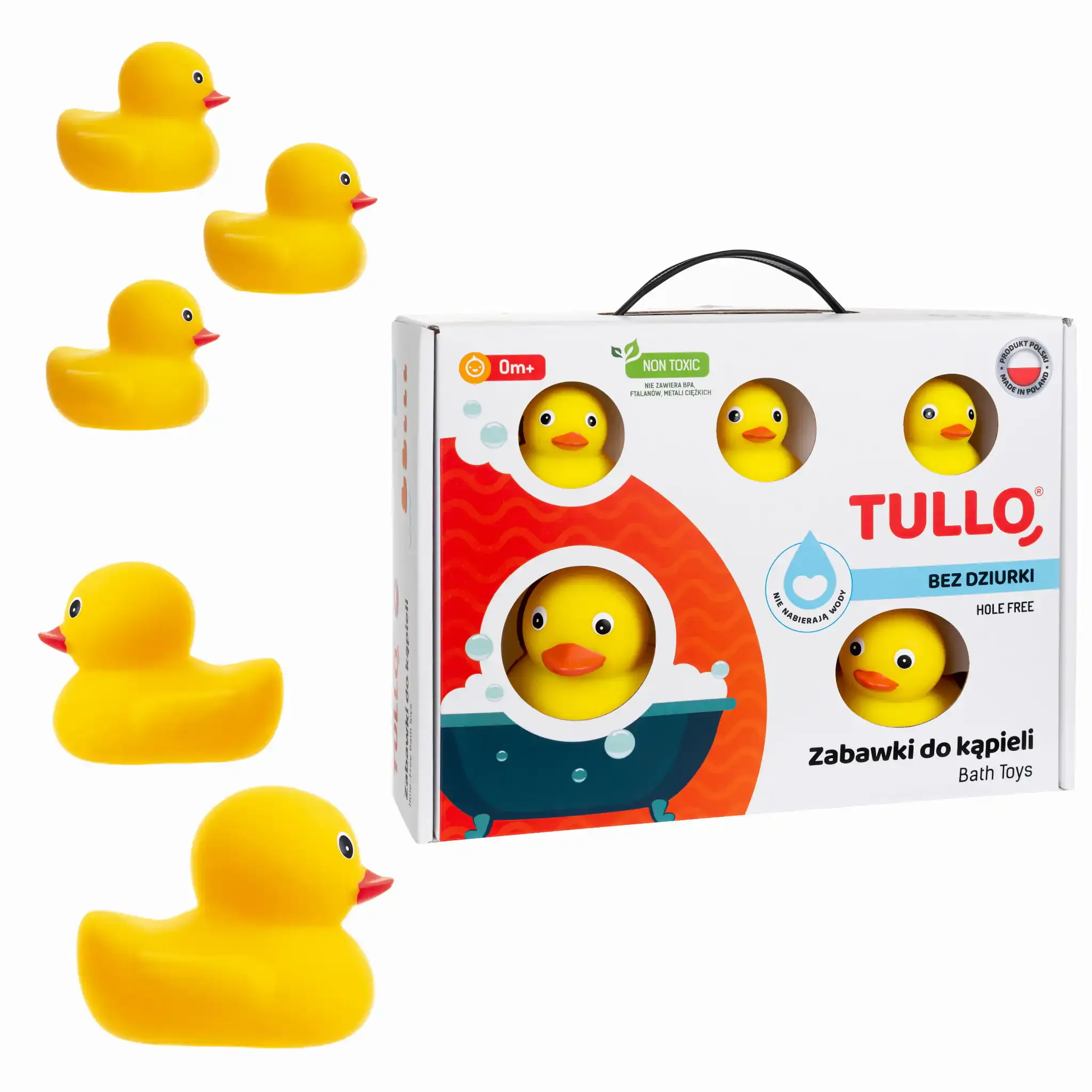 tullo set patkica za kupanje bez rupa 5kom. žute - slika 2