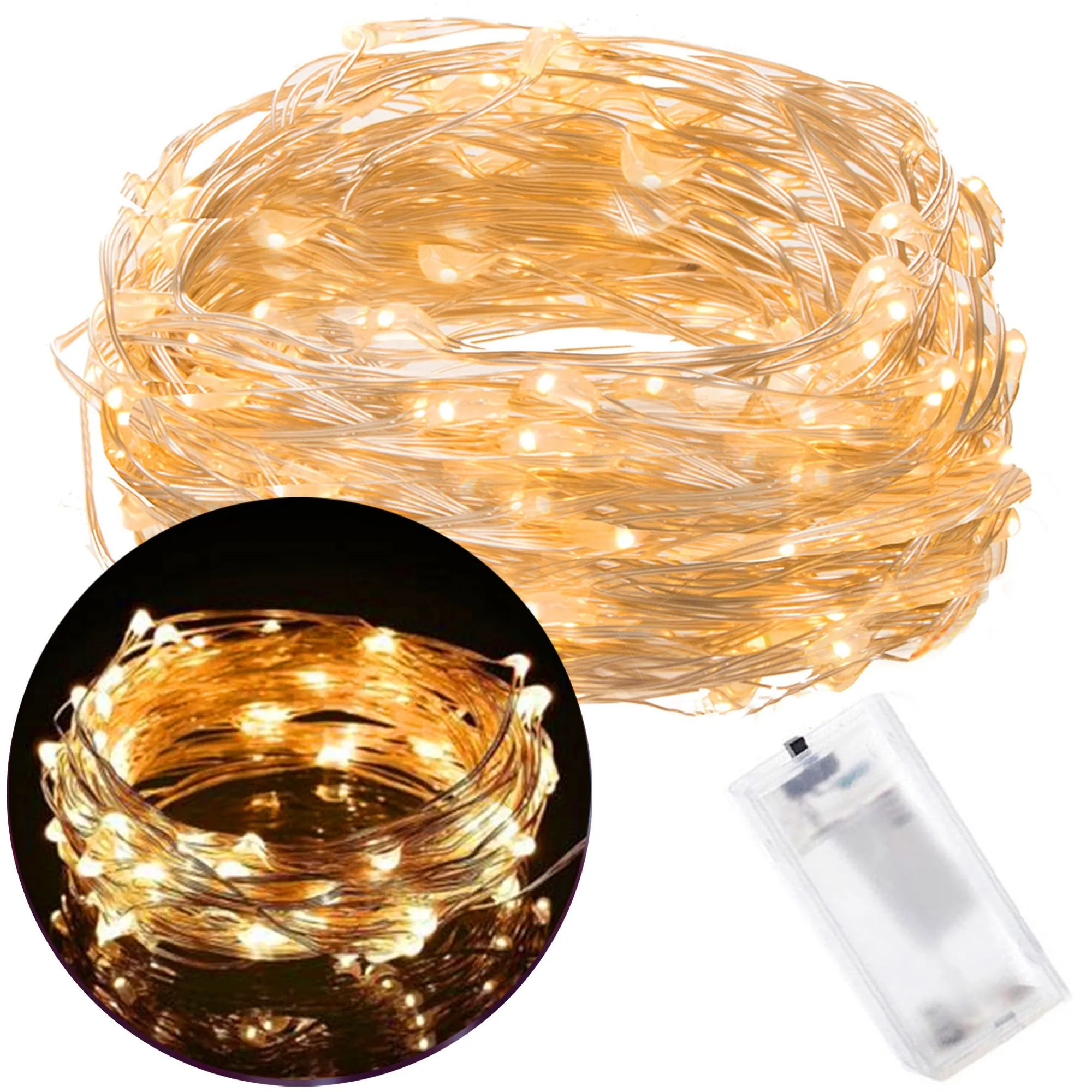 led lampica na baterije – 20 led dioda - slika 12