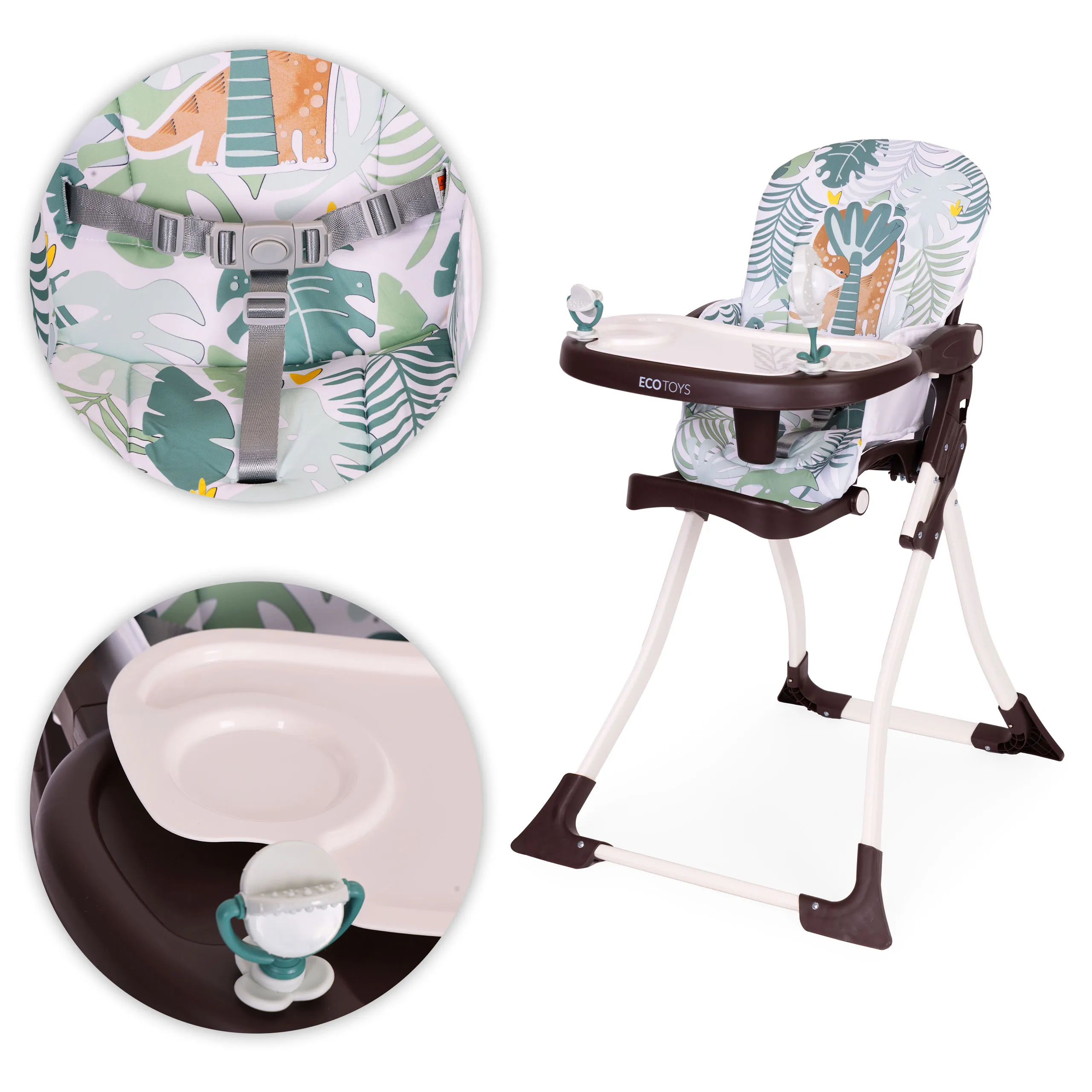 ecotoys sklopiva hranilica za bebe s igračkama - slika 7