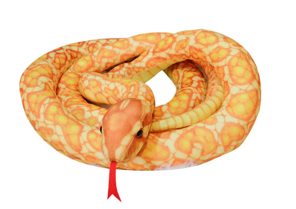 plišana maskota zlatne zmije 110 cm - slika 2