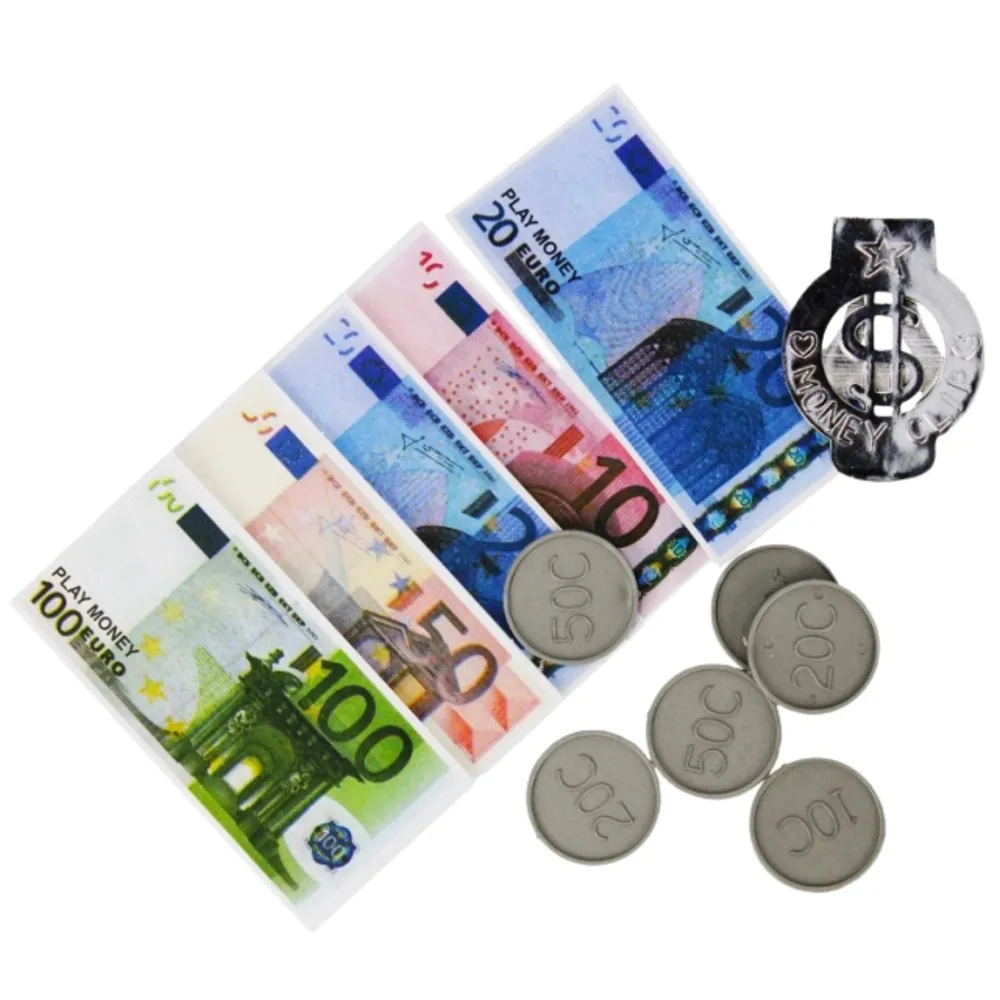 set igraćeg novca – euro novčanice, kovanice i privjesak - slika 3
