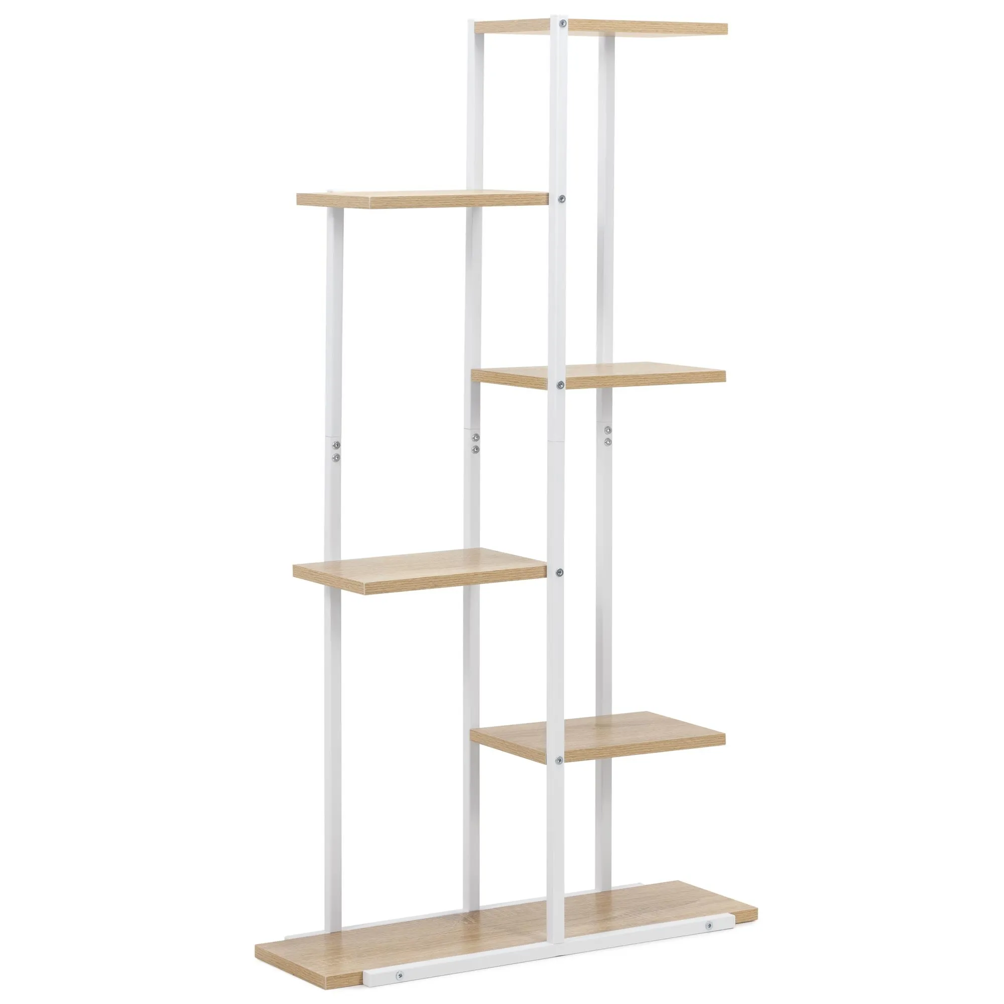 bijeli metalni stalak za cvijeće 60 x 20 x 113 cm - slika 9