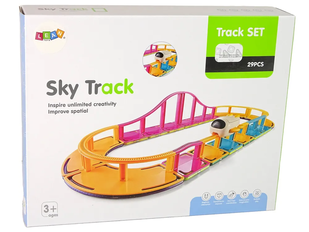 magnetski građevinski blokovi sky track 29 komada - slika 5