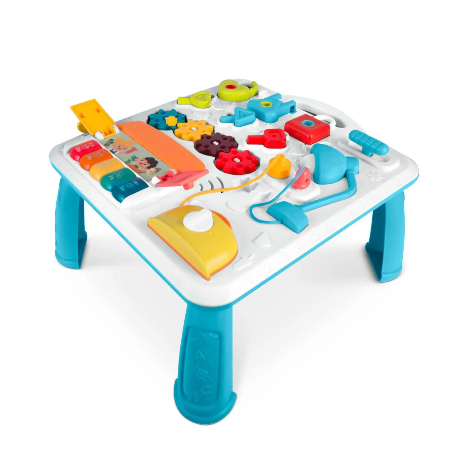 ricokids edukativni stol s glazbom i zvukom, plavi - slika 3