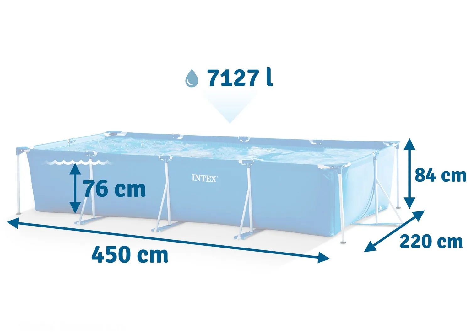 intex vrtni bazen 450 x 220 x 84 cm - slika 4
