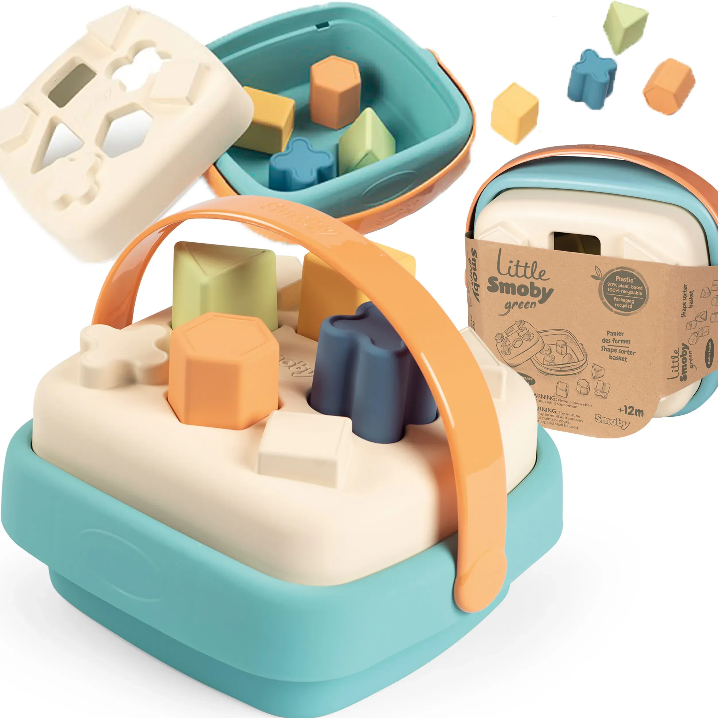 smoby sorter u košarici - zeleni - slika 1
