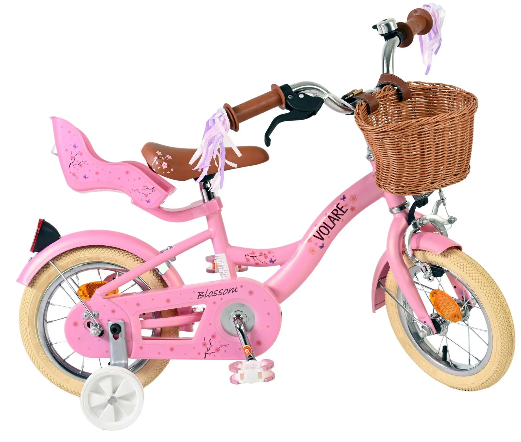 volavolare dječji bicikl blossom 12″ roze boje - slika 11