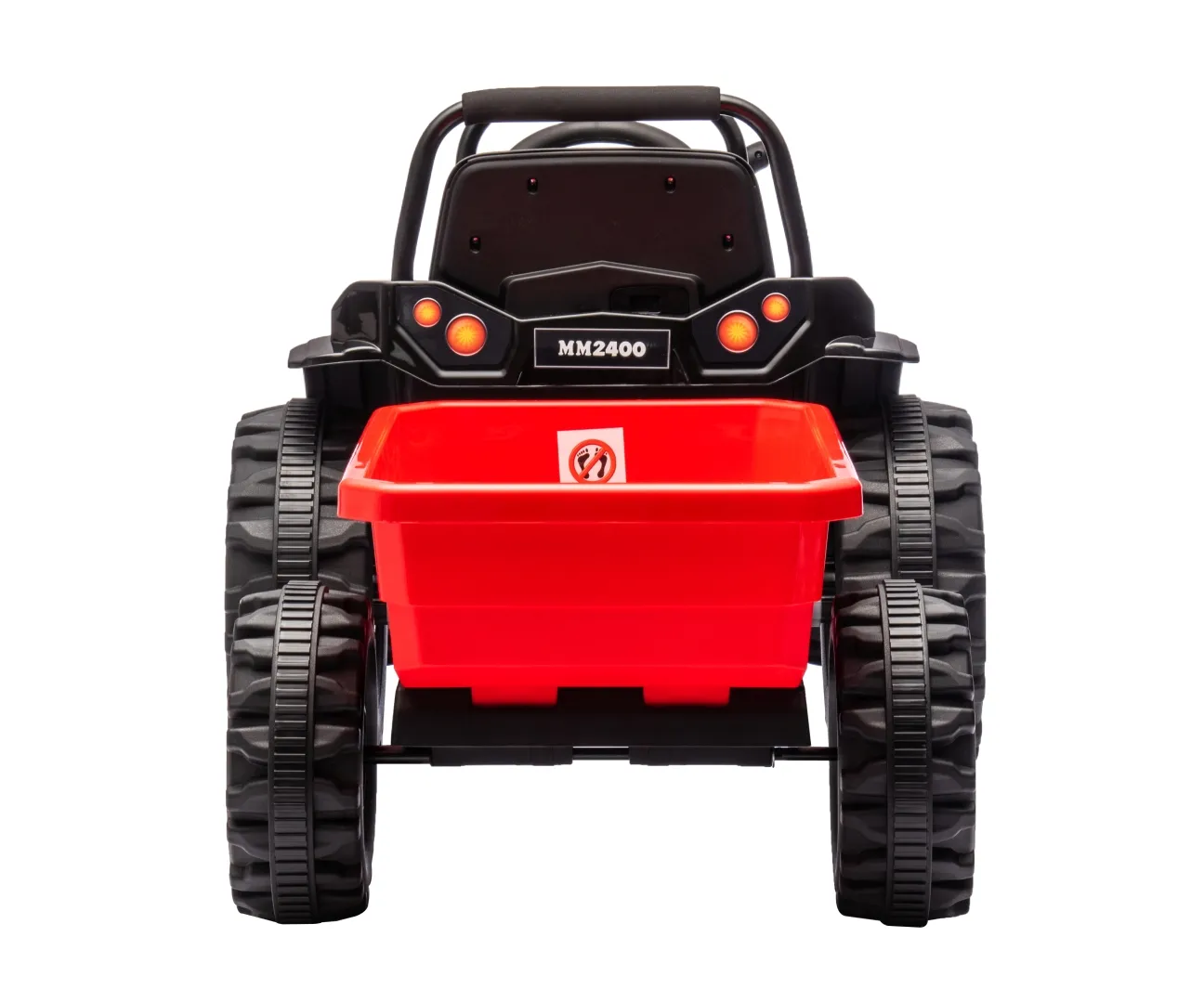vozilo na akumulator traktor s prikolicom farmer red - slika 4