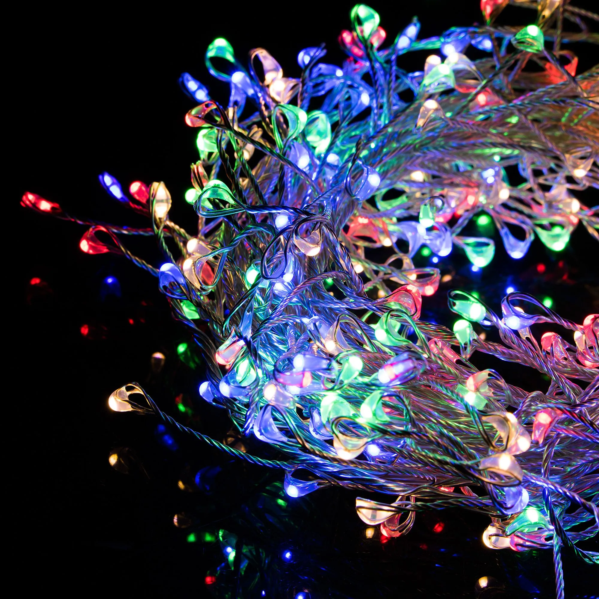 led lampice na baterije, 100 led šarene diode - slika 11