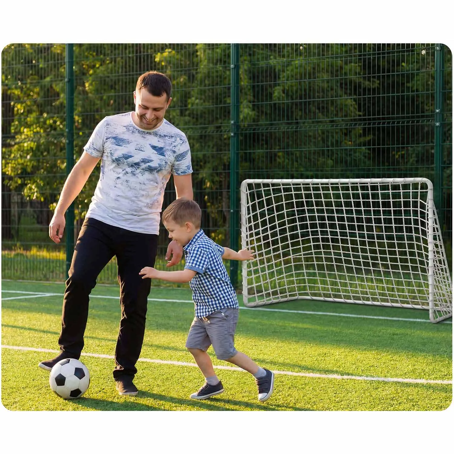 prijenosni nogometni gol za trening 183 x 122 x 61 cm ns-485 - slika 5
