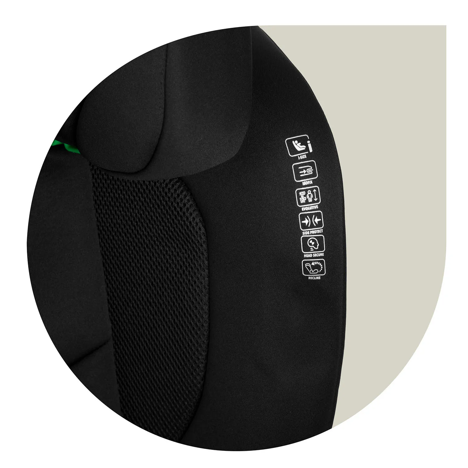 nukido louis soft crna autosjedalica 15-36 kg isofix - slika 5