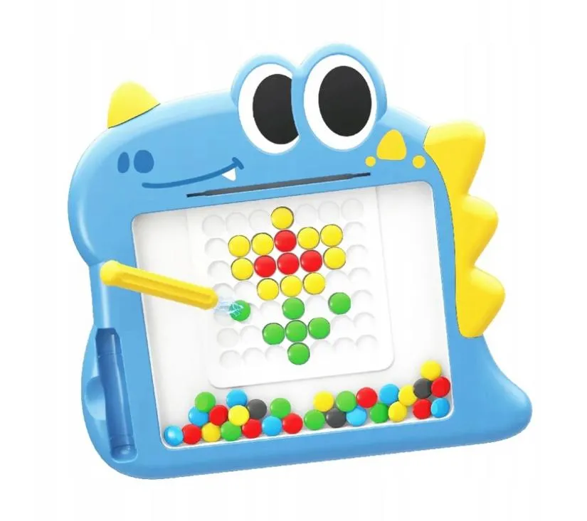 woopie montessori magnetna ploča za djecu magpad, plavi dinosaur - slika 6
