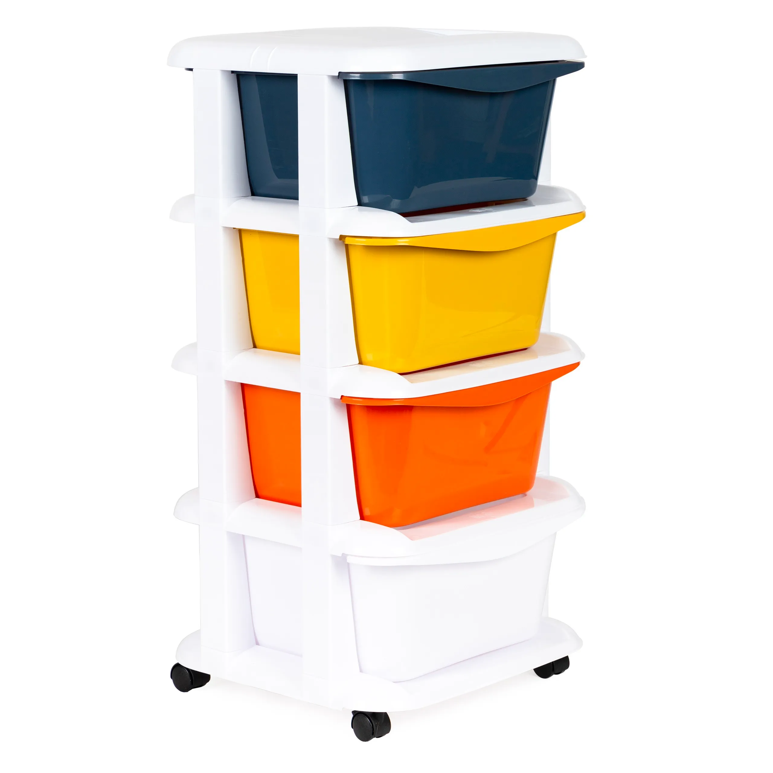 modernhome ormarić na kotačima 4 ladice 74 x 35,5cm - slika 5