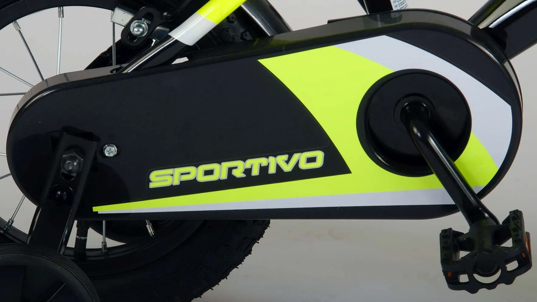 volare sportivo dječji bicikl 12" s dvije ručne kočnice crno-žuti - slika 6
