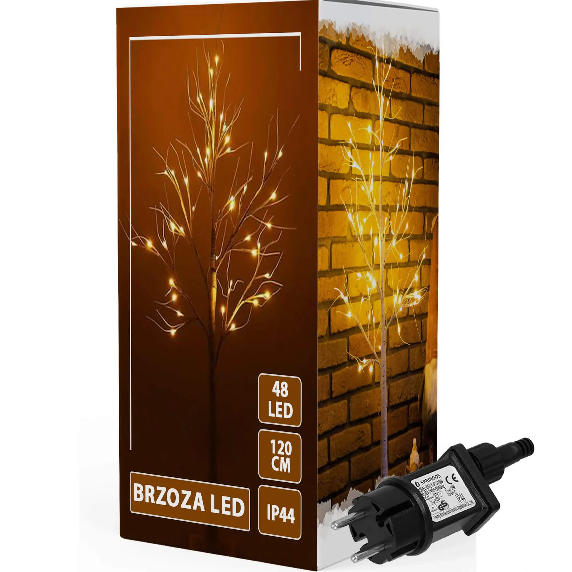 ukrasno božično drvce 48 led svijetala 120cm - slika 2