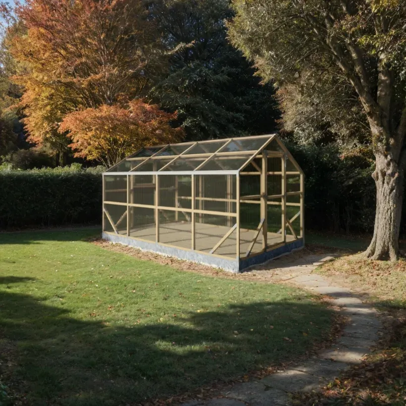 drveni plastenik casa l 2.6m x 4m, polykarbonat 4mm - slika 2