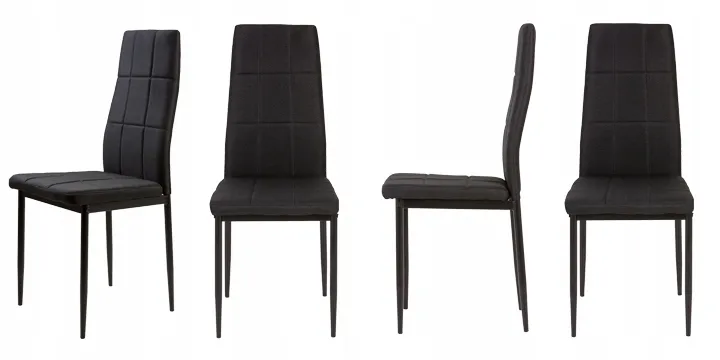 modernhome set stolica za blagovaonicu dc860-4 crni - slika 6