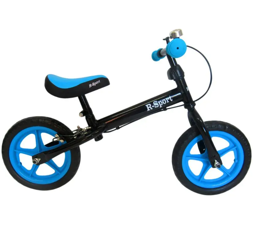 bicikl bez pedala r4 crno - plavi - slika 2