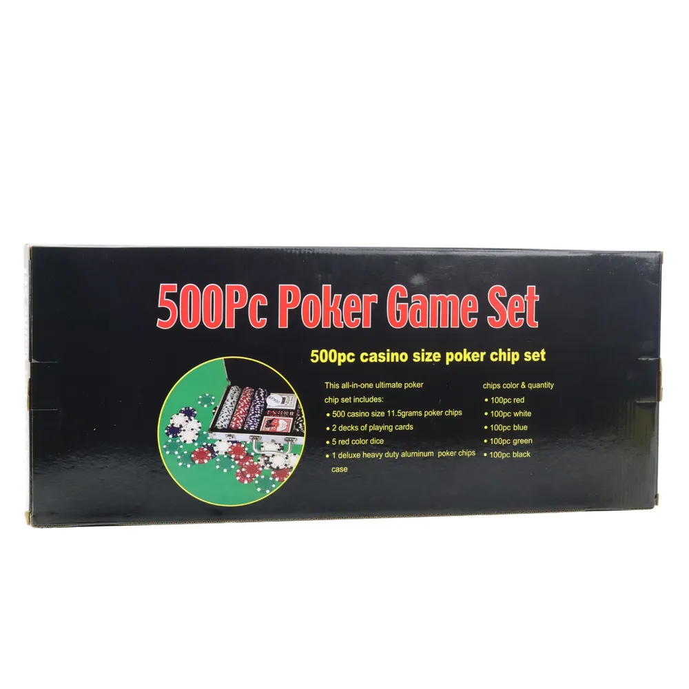 profesionalni poker set – aluminijsko kućište, 500 dijelova - slika 5
