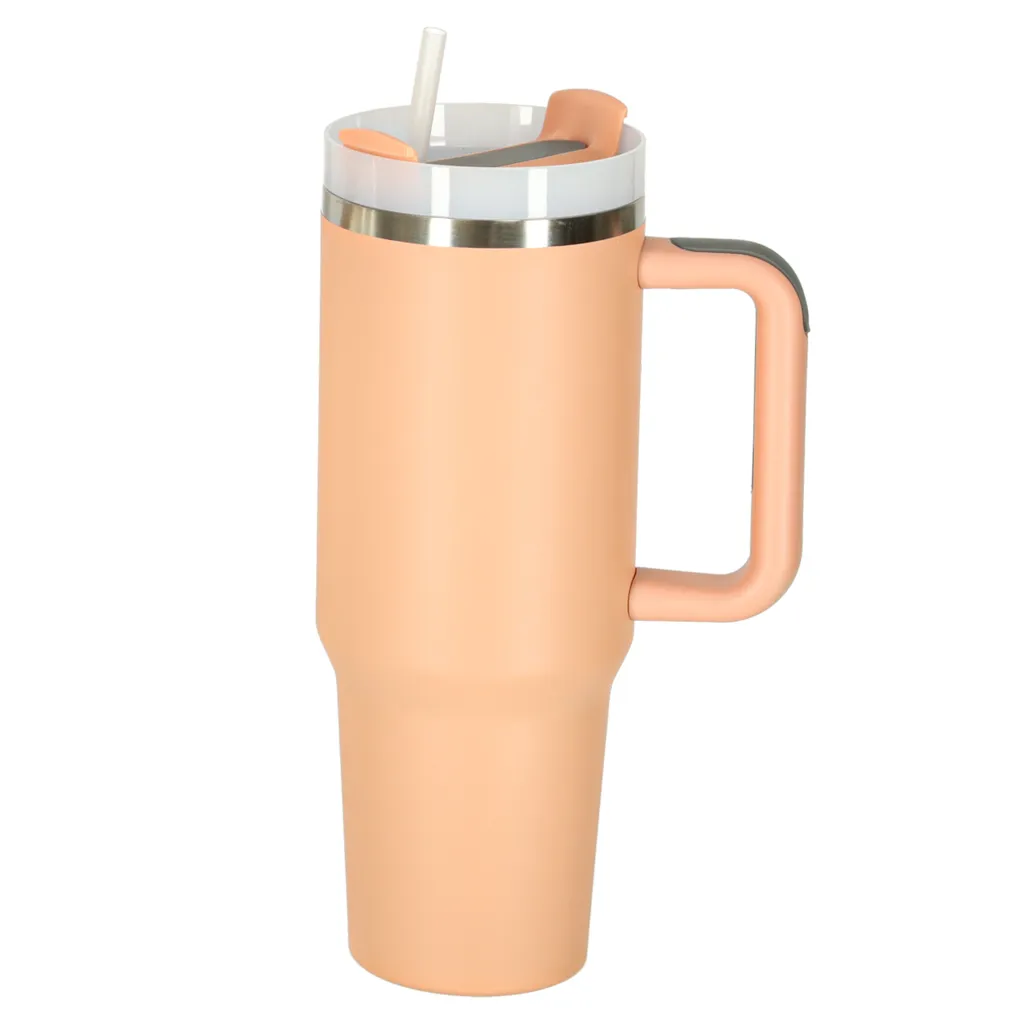 termo šalica s ručkom, termosica 1200 ml, ružičasta - slika 4