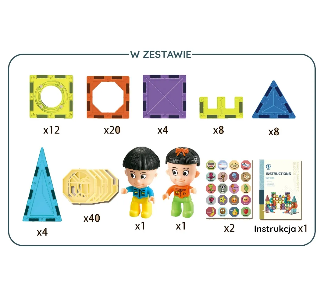 woopie magnetne kocke - 98 el. - slika 9