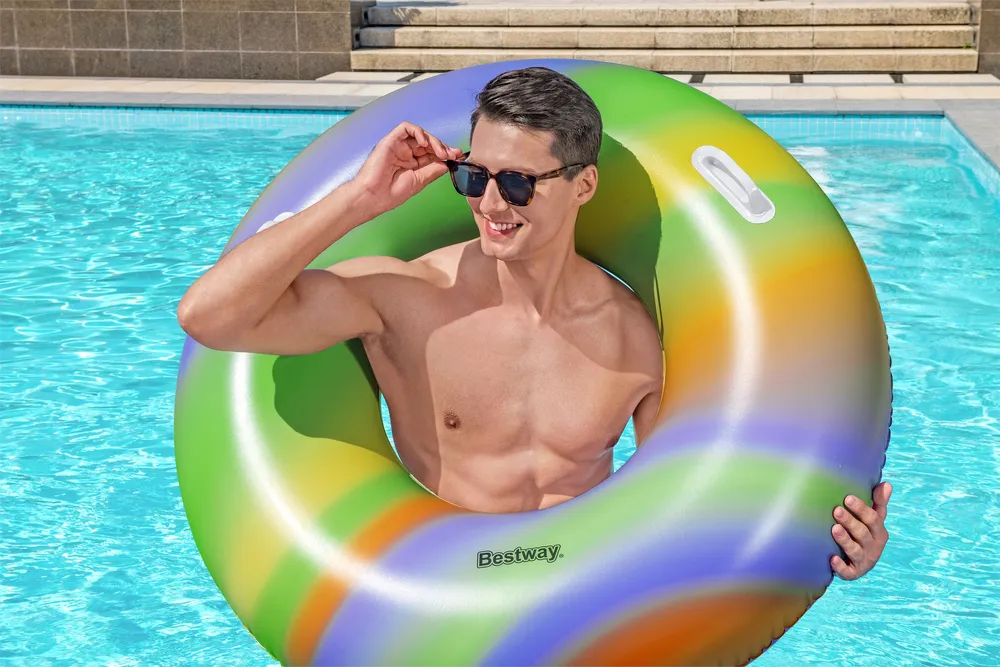 bestway krug na napuhavanje 119 cm rainbow - slika 6