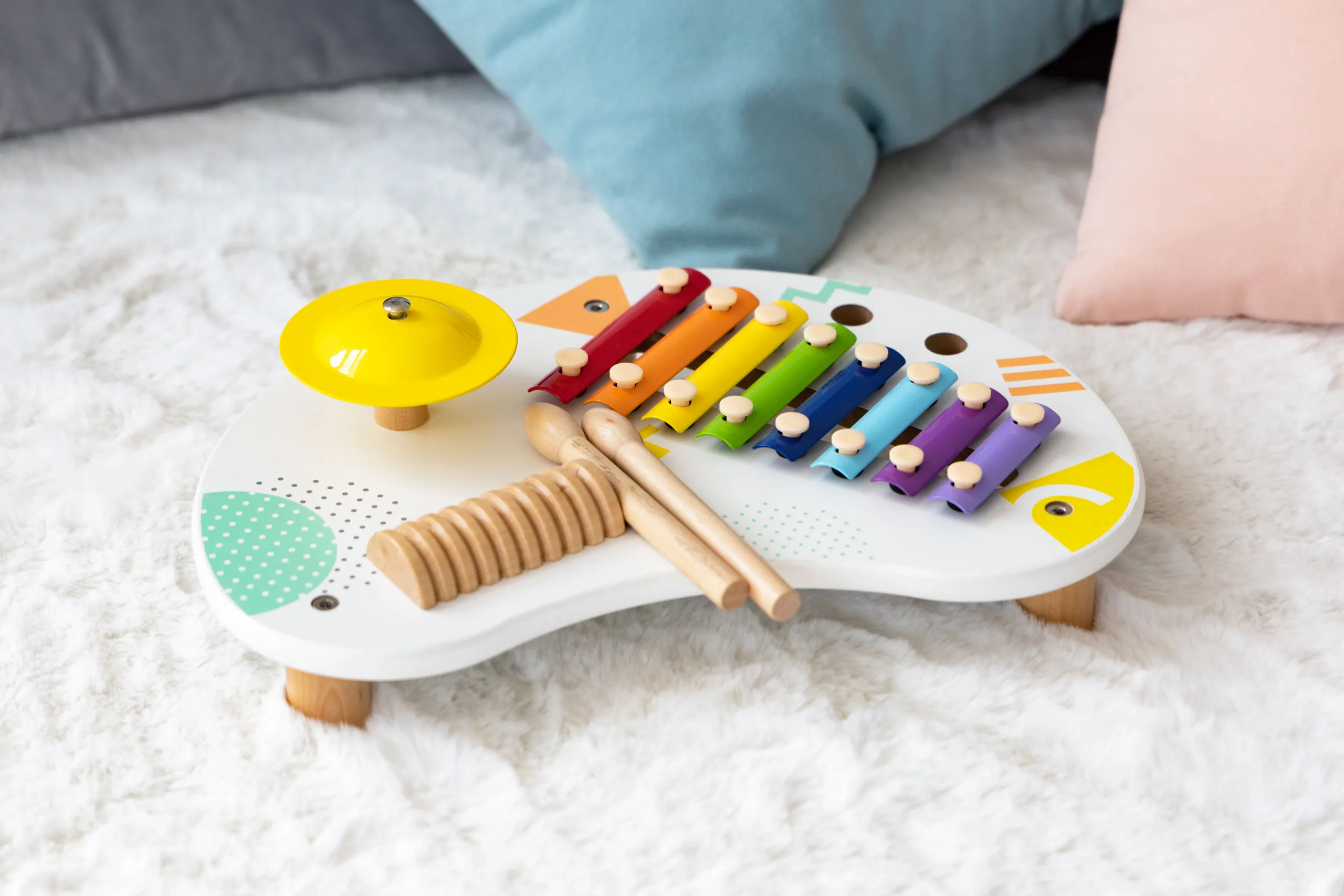stol s instrumentima, glazbeni stol, činele +18m ecotoys - slika 8