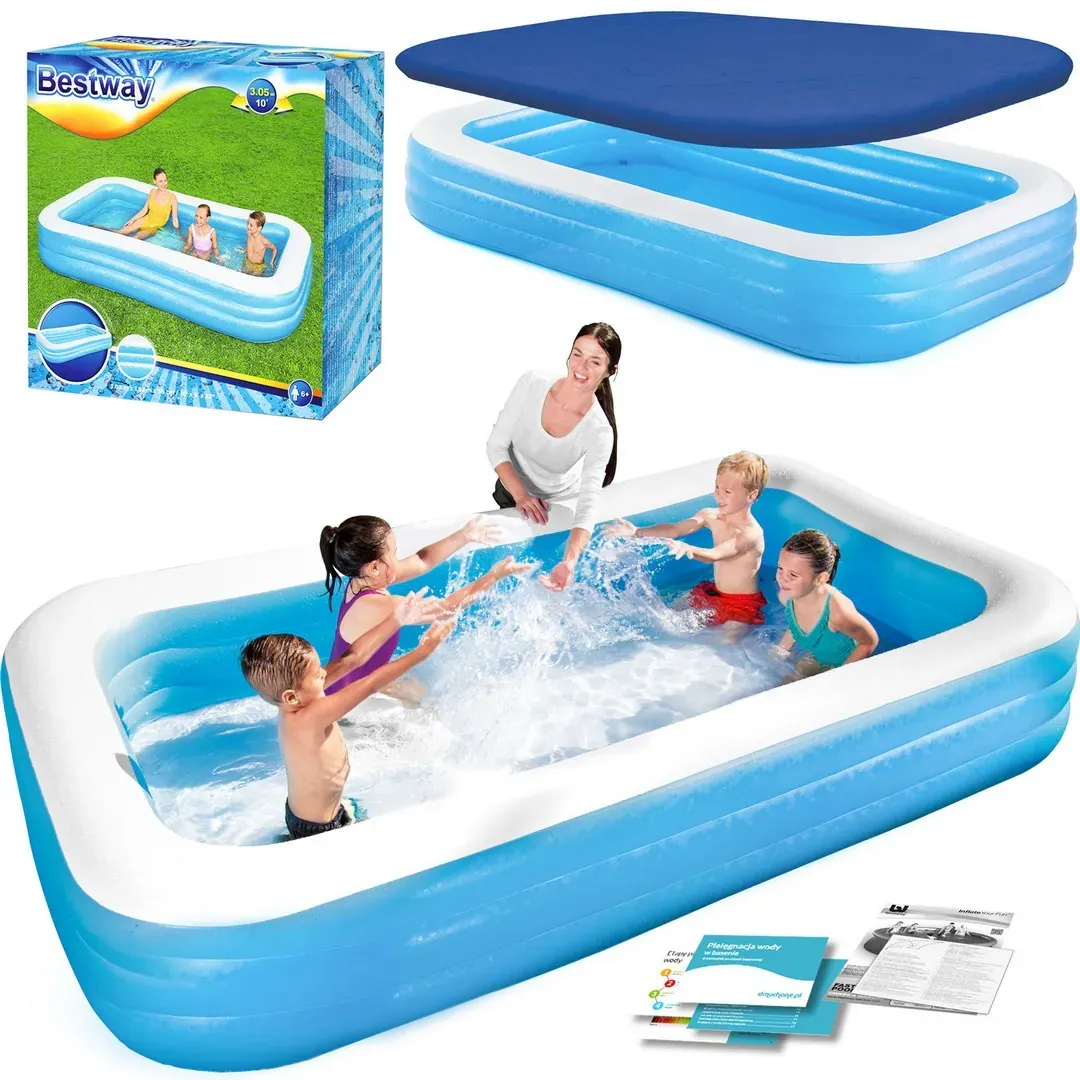 bestway obiteljski bazen na napuhavanje 305 x 183 x 56 cm - slika 1