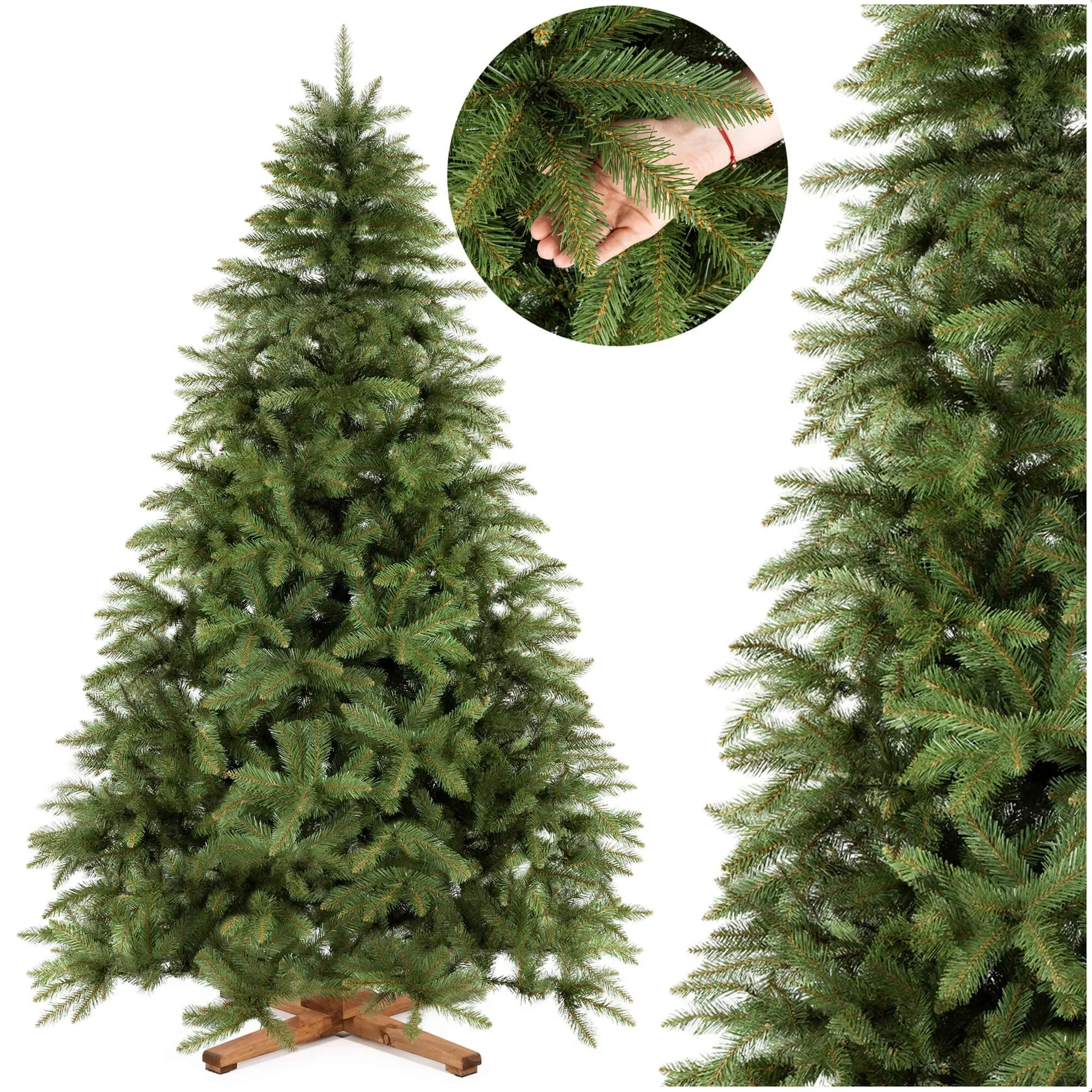 umjetna božićna jelka skandinavska premium 220 cm - slika 2
