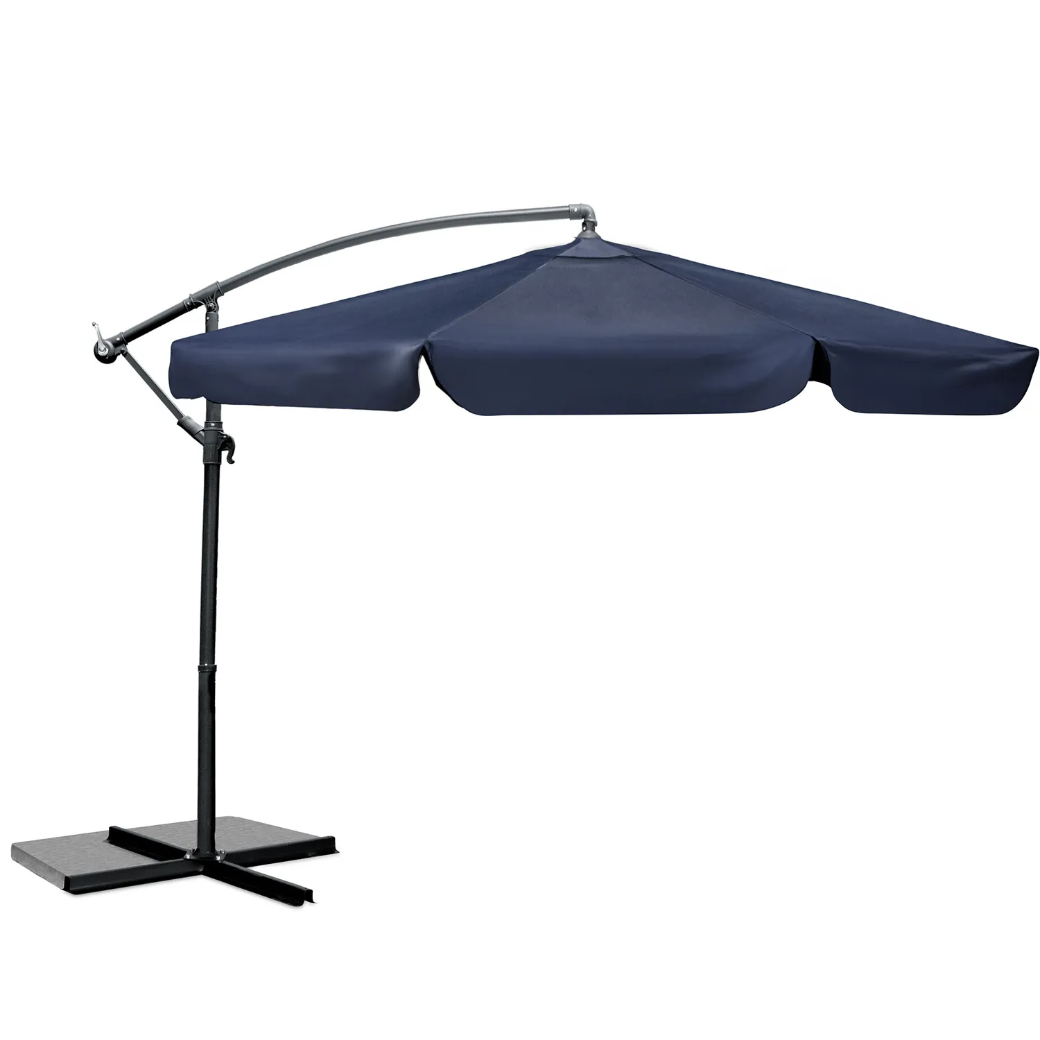 sklopivi vrtni suncobran s 6 segmenata, 350 cm, s navlakom – plonos pl-880 - slika 4
