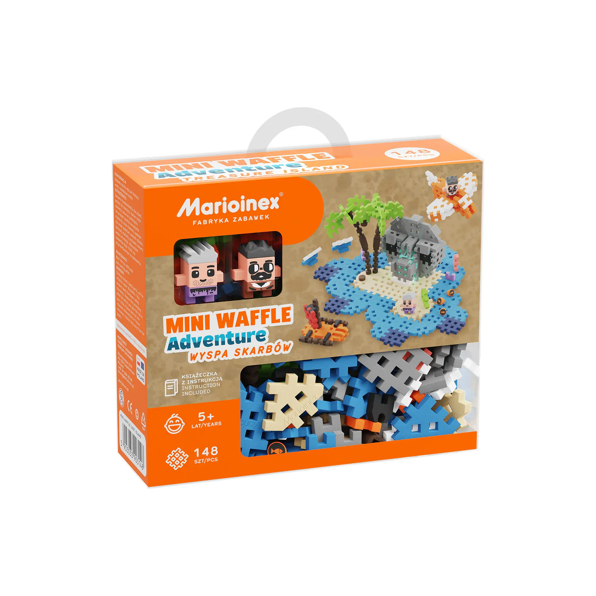marioinex set waffle kockica otok s blagom 148kom. - slika 2