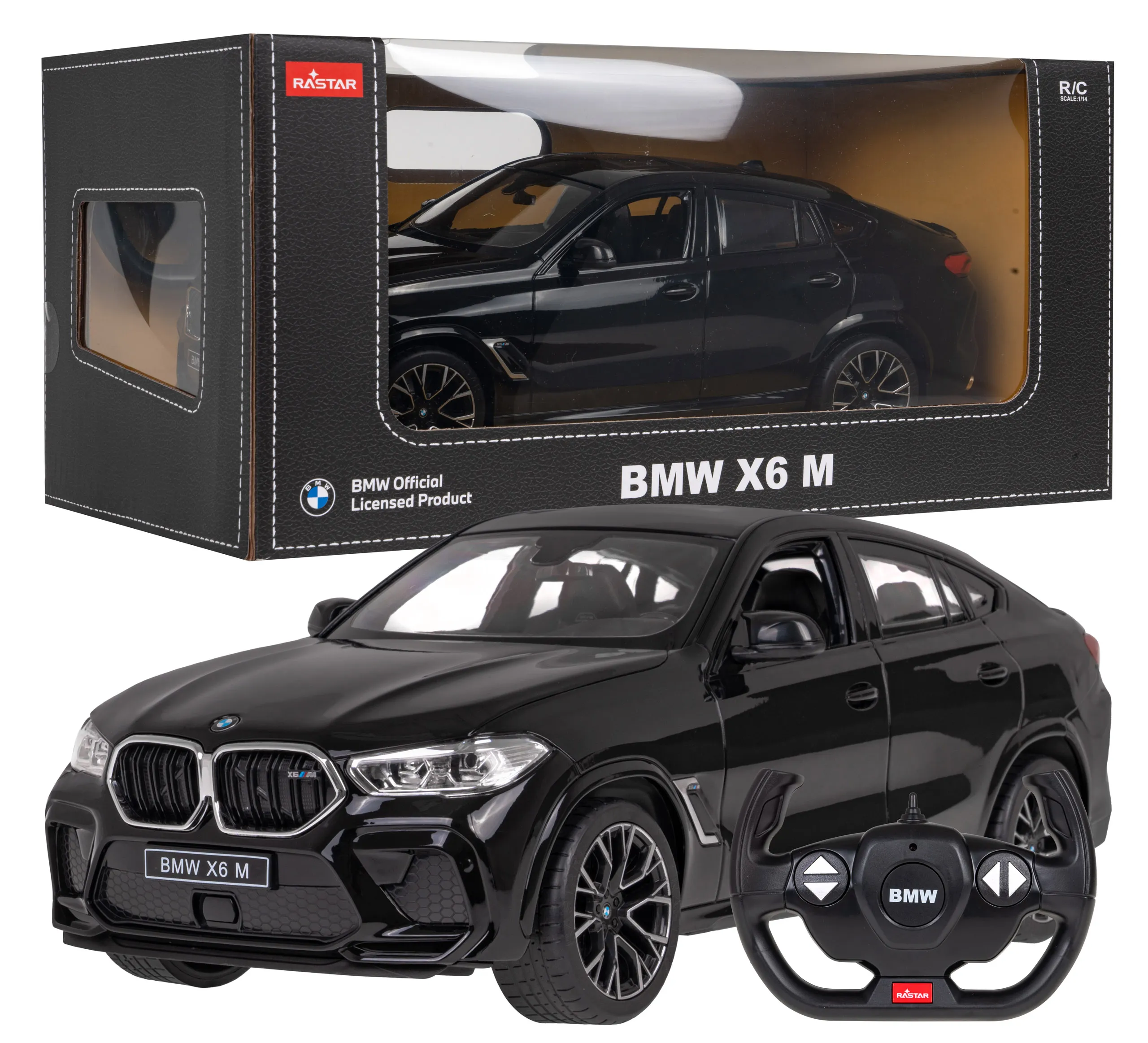 rastar bmw x6 1:14 na daljinsko upravljanje crni - slika 7