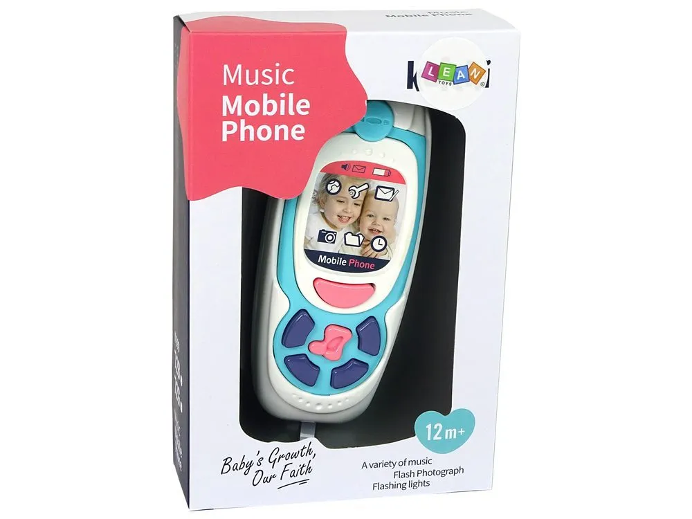 dječji edukativni mobitel melody plavi - slika 5