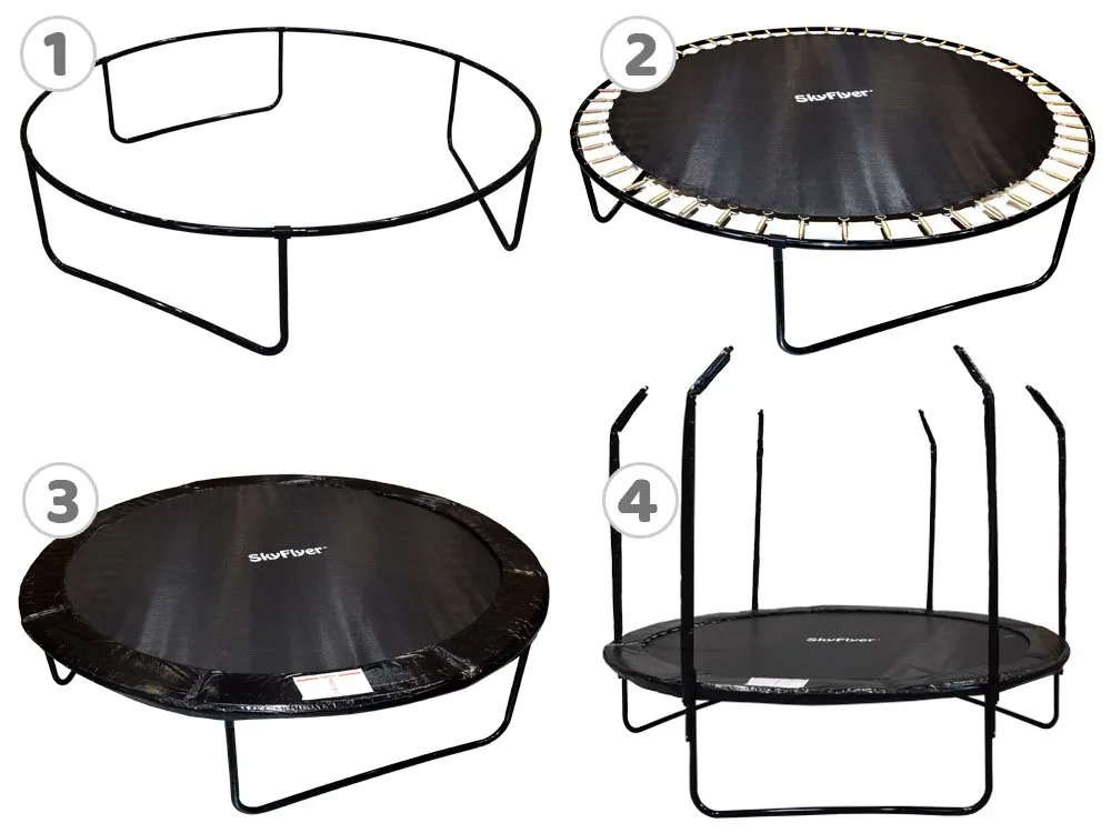 skyflyer trampolin + 10ft 304cm s ljestvama - slika 5