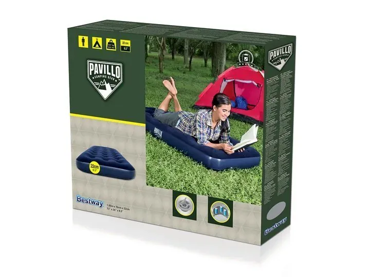 bestway 67000 madrac na napuhavanje 185x75cm tamnoplavi - slika 8